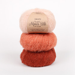 Brushed alpaca silk